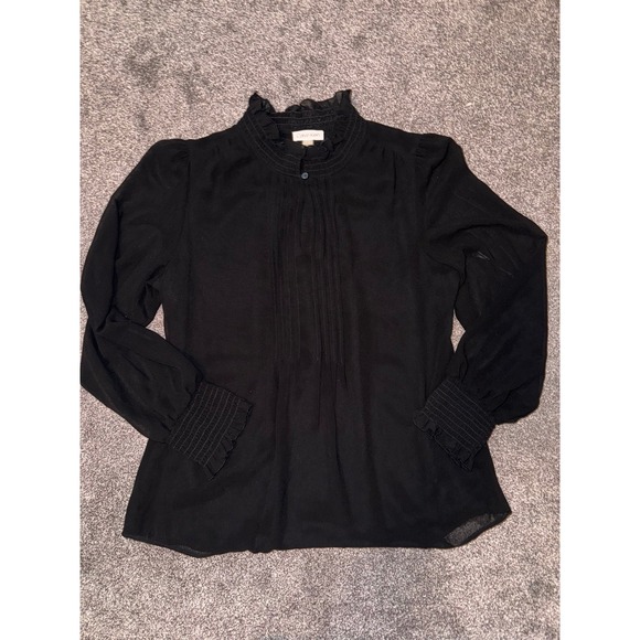 Calvin Klein Women's Black Long Sleeve Blouse - Picture 1 of 10